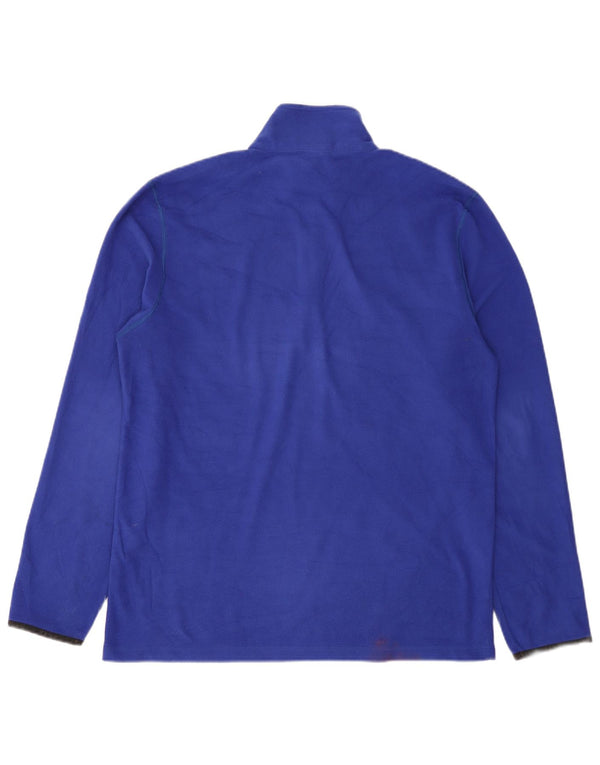 Maglione in pile Champion da uomo con zip e collo XL blu