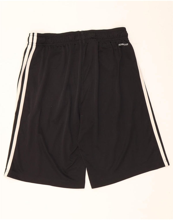 Pantaloncini sportivi Adidas Aeroready da ragazzo 15-16 anni in poliestere nero