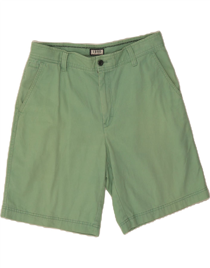 IZOD Mens Chino Shorts W32 Medium  Green Cotton Vintage Izod and Second-Hand Izod from Messina Hembry 