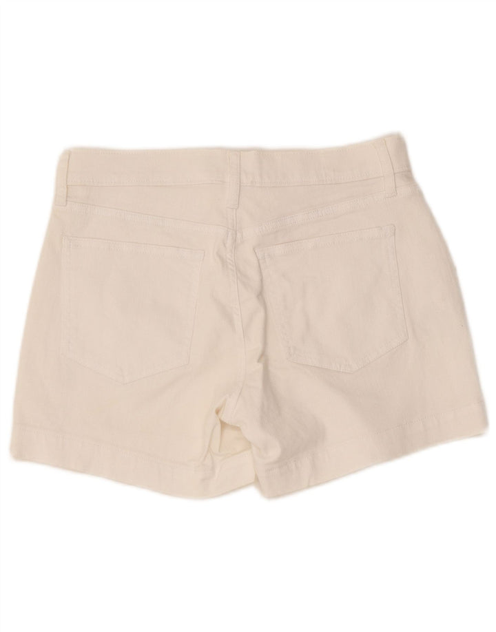 Pantaloncini di jeans da donna Gap W27 piccoli in cotone bianco