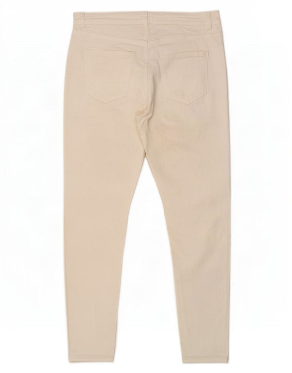 Jeans skinny effetto invecchiato da uomo Zara EU 44 Large W34 L28 Bianco