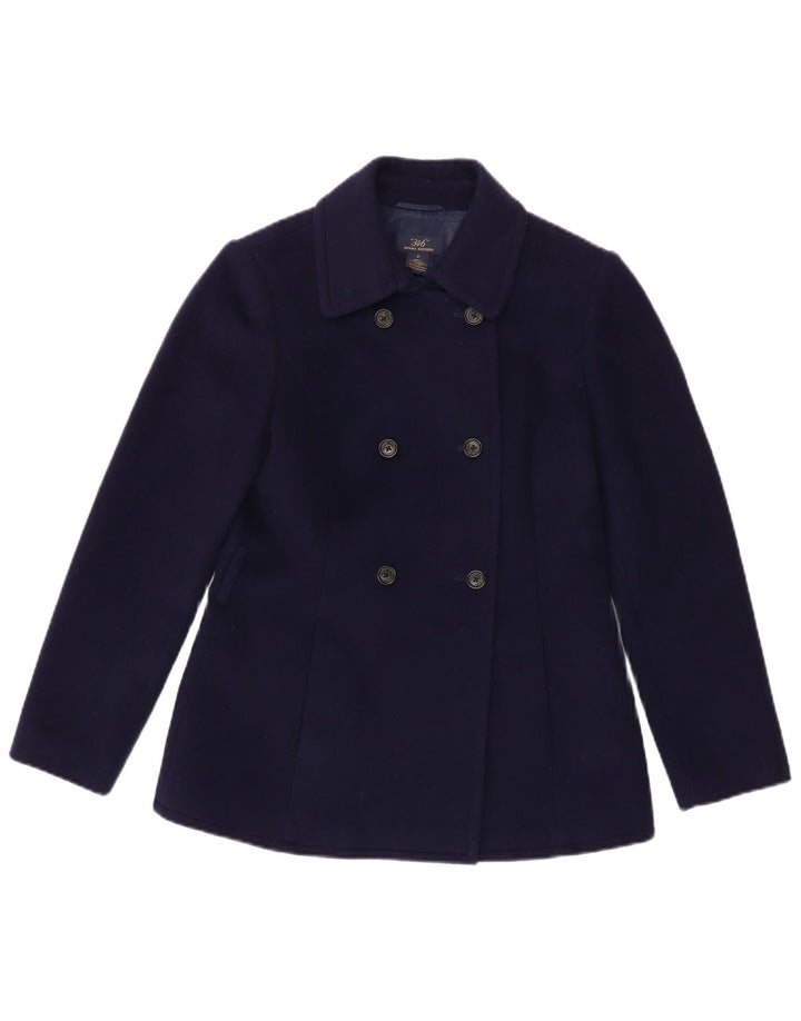 Cappotto da marinaio da donna Brooks Brothers US 2 XS in lana blu navy