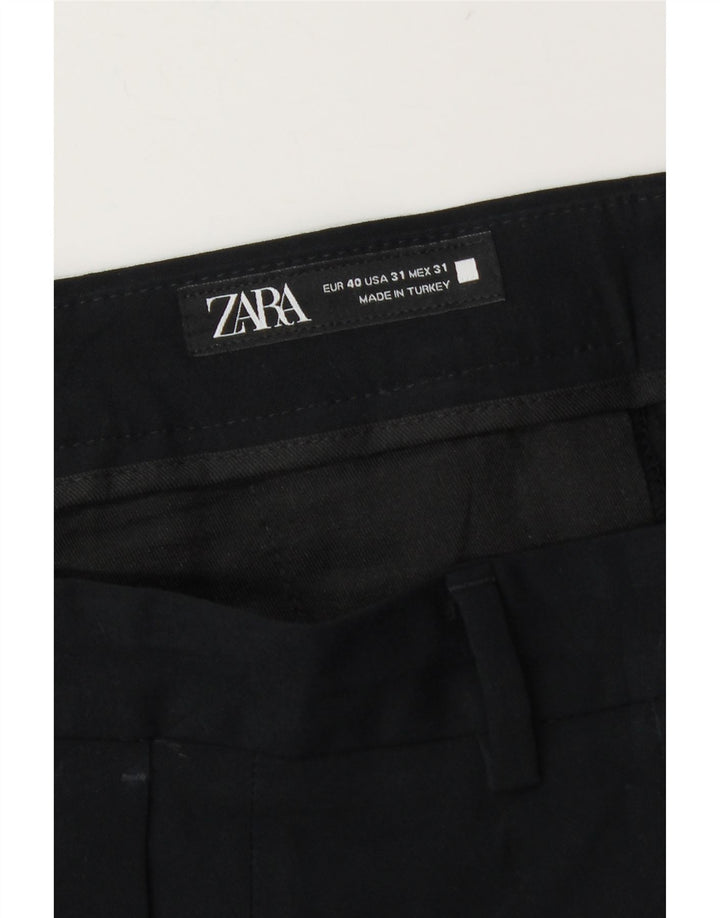 Pantaloni chino slim da uomo Zara EU 40 medi W31 L28 neri