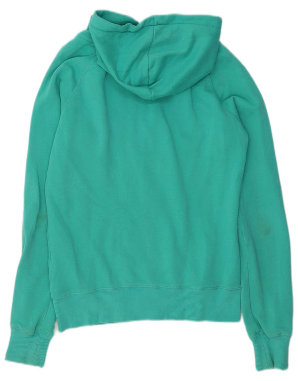 Maglione con cappuccio e zip grafica da donna Tommy Hilfiger UK 12 Cotone verde medio