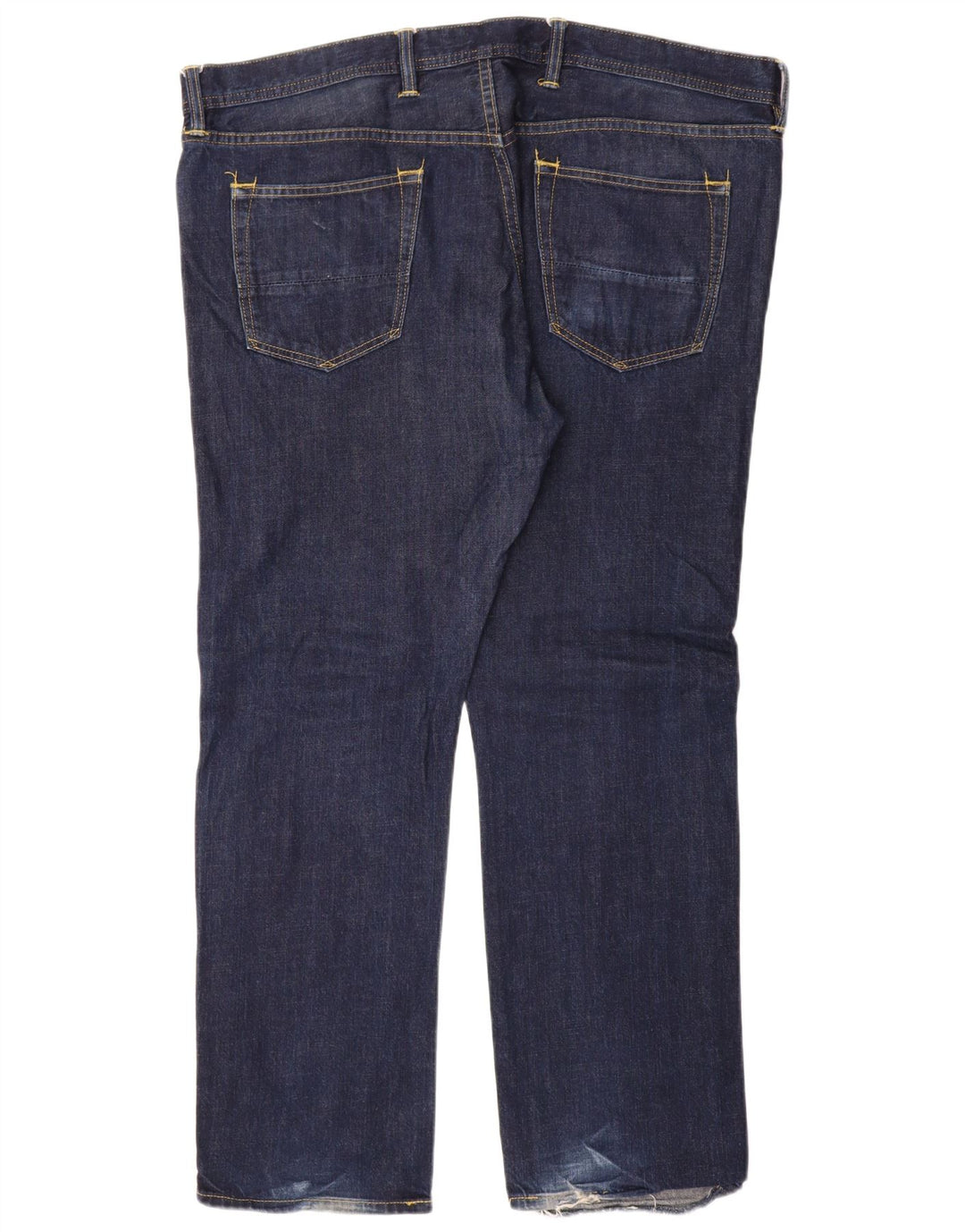 Jeans dritti da uomo Marks & Spencer W42 L31 cotone blu navy