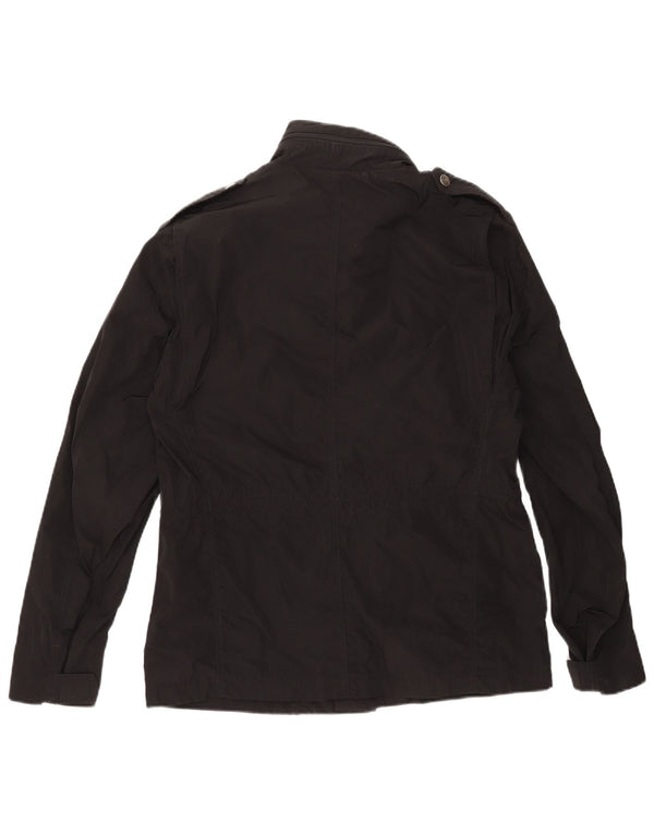 Giacca militare da uomo Calvin Klein Jeans UK 40 grande poliestere nero