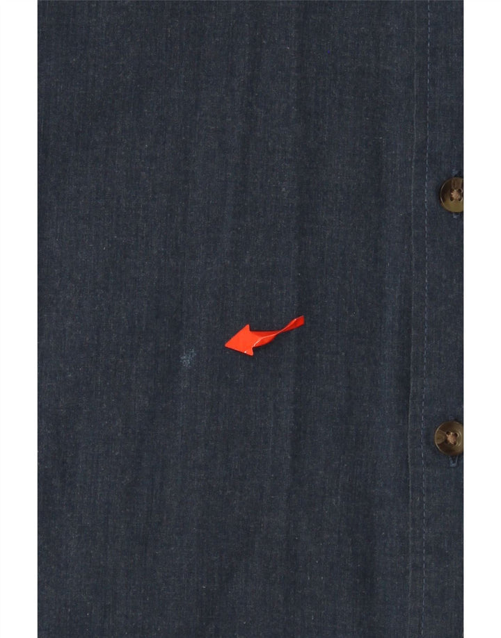Camicia da uomo HOLLISTER piccola in cotone blu navy