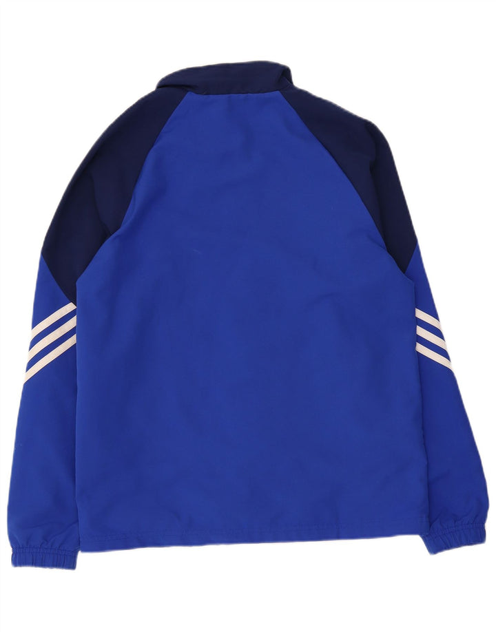 Giacca da tuta da ragazzo Adidas 15-16 anni XL Blu Colourblock Poliestere