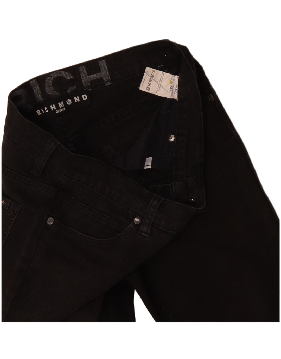 Jeans slim da donna Richmond W30 L32 cotone nero