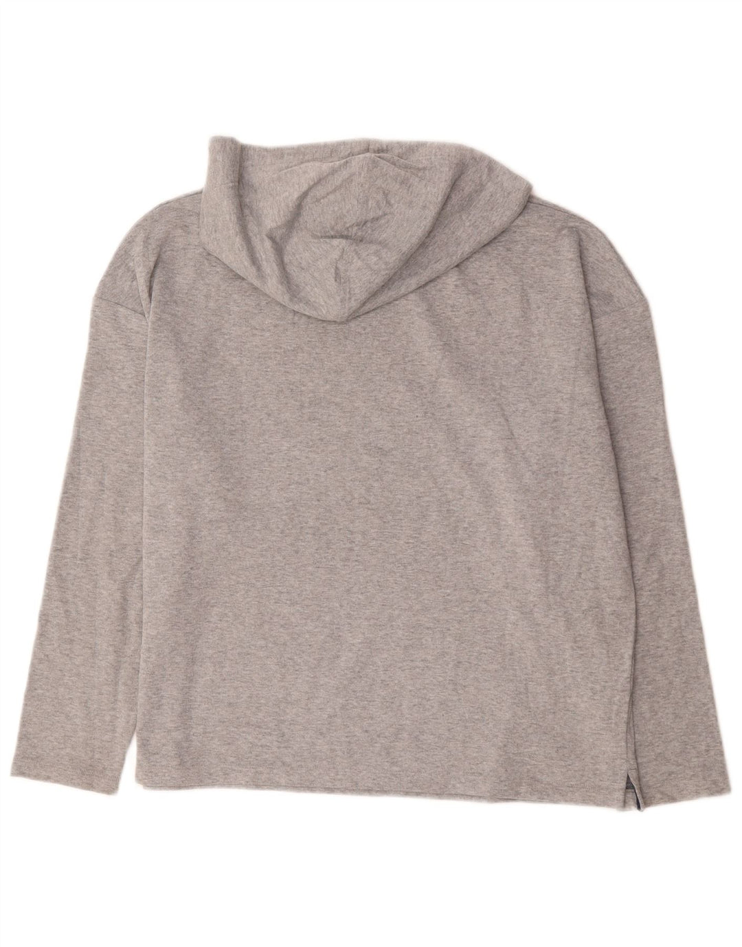 Marks & Spencer Top grafico da donna con cappuccio manica lunga UK 14 Large Grigio