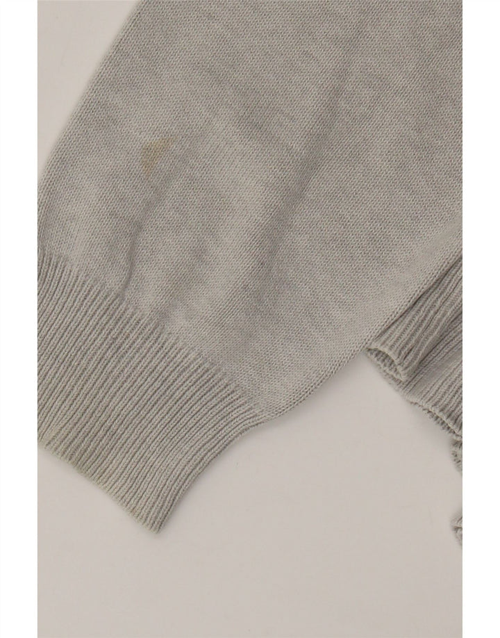 Maglione Marks & Spencer da uomo con scollo a V blu Harbour grande grigio