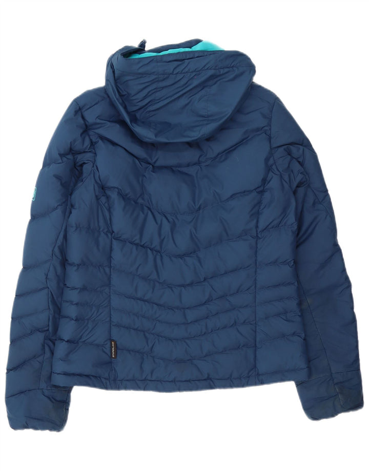 Giacca imbottita con cappuccio da donna Jack Wolfskin UK 8/10 Small Poliestere blu navy