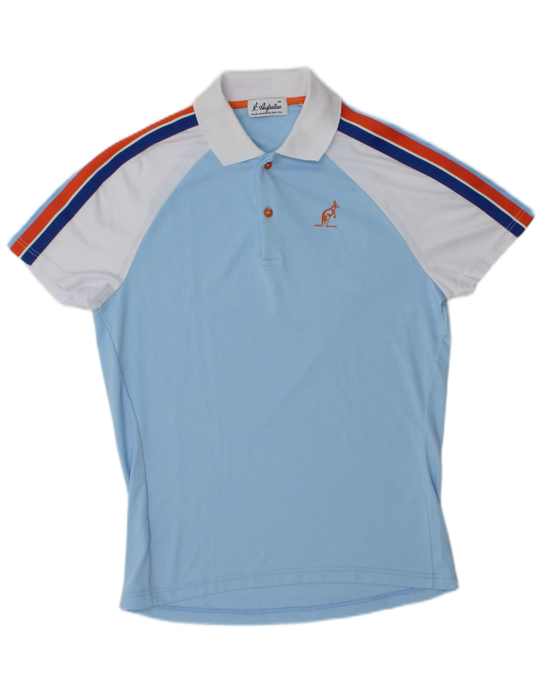 Polo da uomo AUSTRALIAN L'ALPINA IT 46 Small Blu Poliestere Colourblock