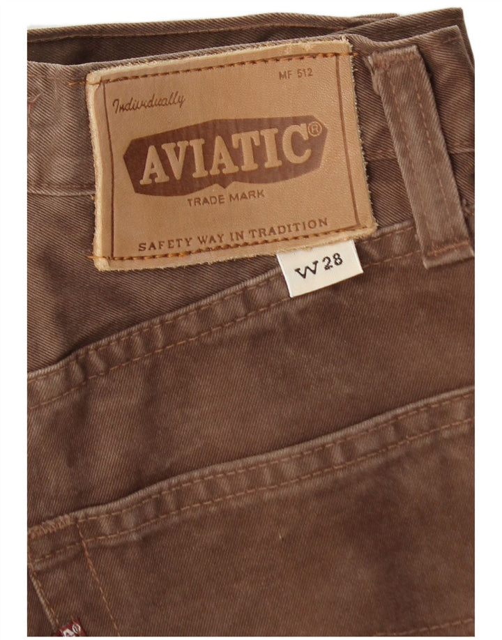 Jeans affusolati da donna AVIATIC W28 L31 cotone marrone