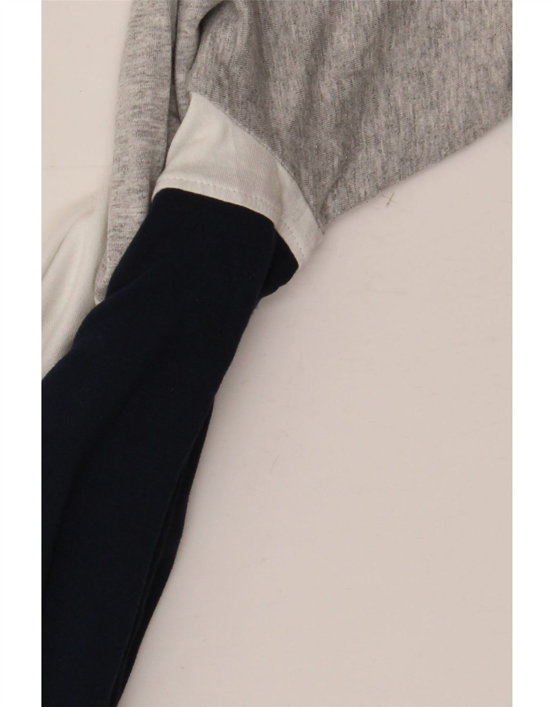 Jaeger Top da donna manica 3/4 UK 16 Large in viscosa color block multicolore