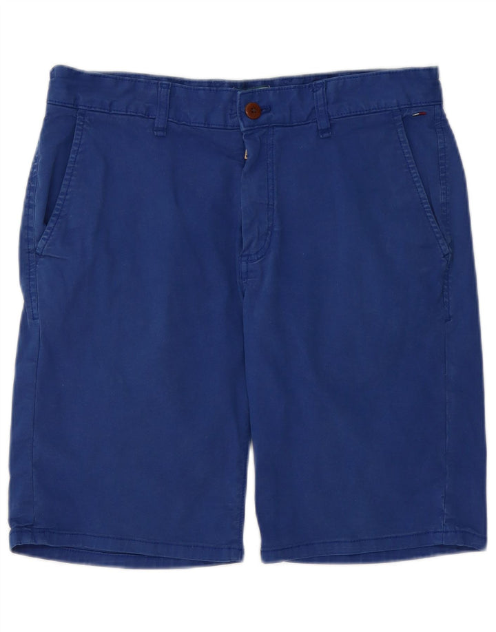 Pantaloncini chino da uomo Tommy Hilfiger W31 cotone blu medio