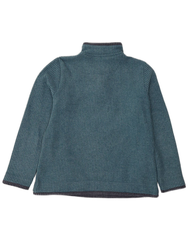 Maglione in pile da donna con collo con zip Weird Fish UK 16 grande poliestere blu