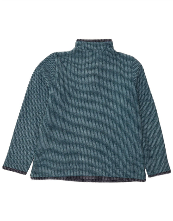 Maglione in pile da donna con collo con zip Weird Fish UK 16 grande poliestere blu