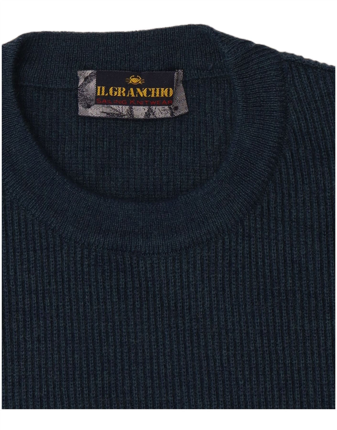 Maglione maglione girocollo da uomo Il Granchio grande blu navy