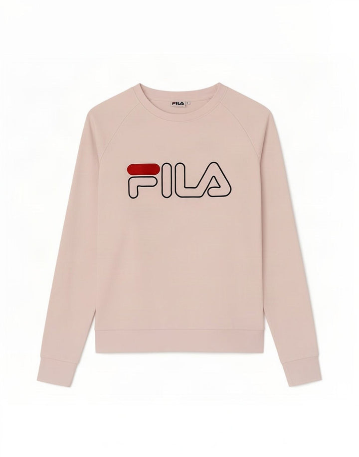 Felpa grafica da donna Fila Jumper UK 14 Medium White