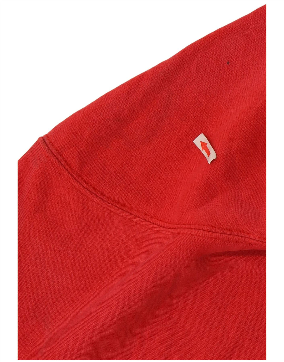 Maglione con cappuccio grafico da uomo Champion in cotone rosso medio