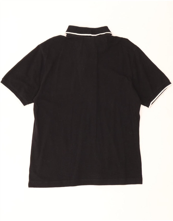 Polo grafica DIADORA da uomo Italia, cotone medio nero