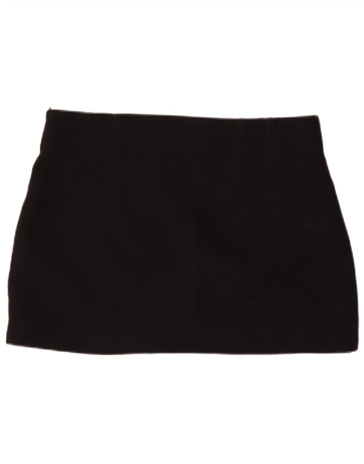 Minigonna Zara da donna XL W34 poliestere nero