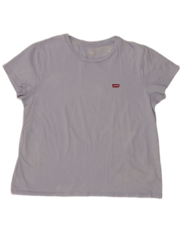 T-shirt da donna Levi's Top UK 16 grande cotone blu