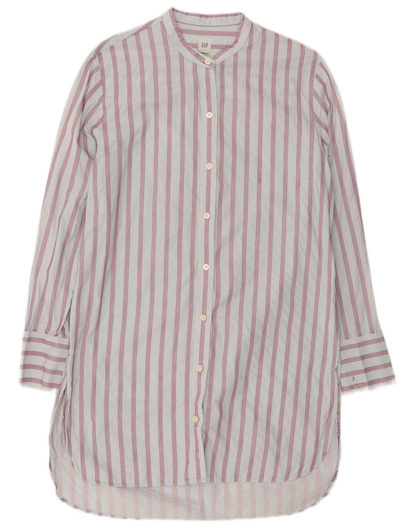 Gap Abito camicia da donna vestibilità ampia UK 14 Cotone a righe blu medio