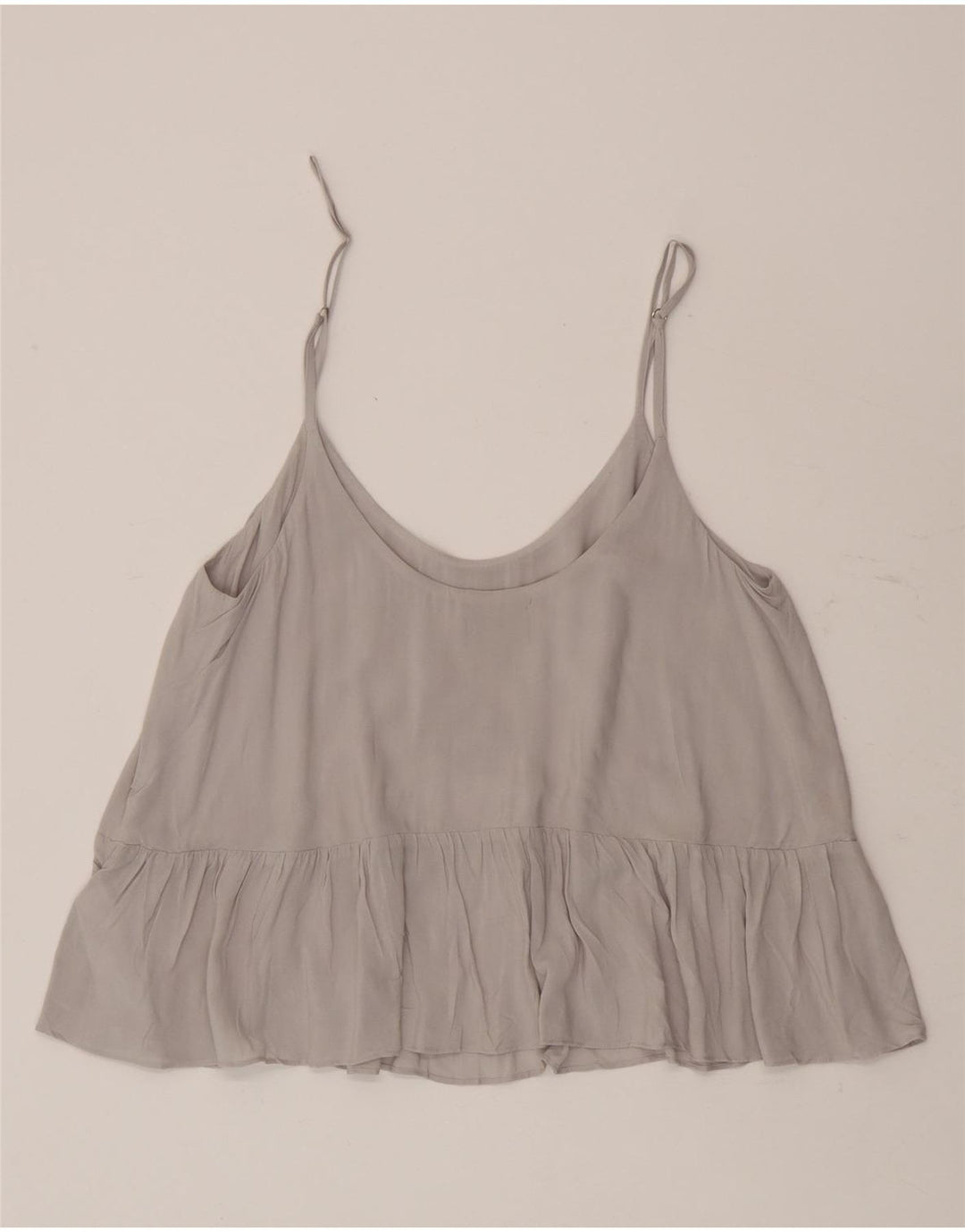 Topshop Camicetta da donna UK 10 piccola viscosa grigia