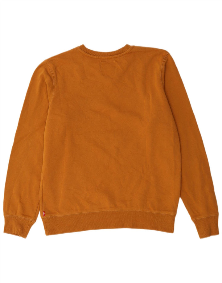 Felpa grafica da ragazzo Levi's 15-16 anni in cotone marrone
