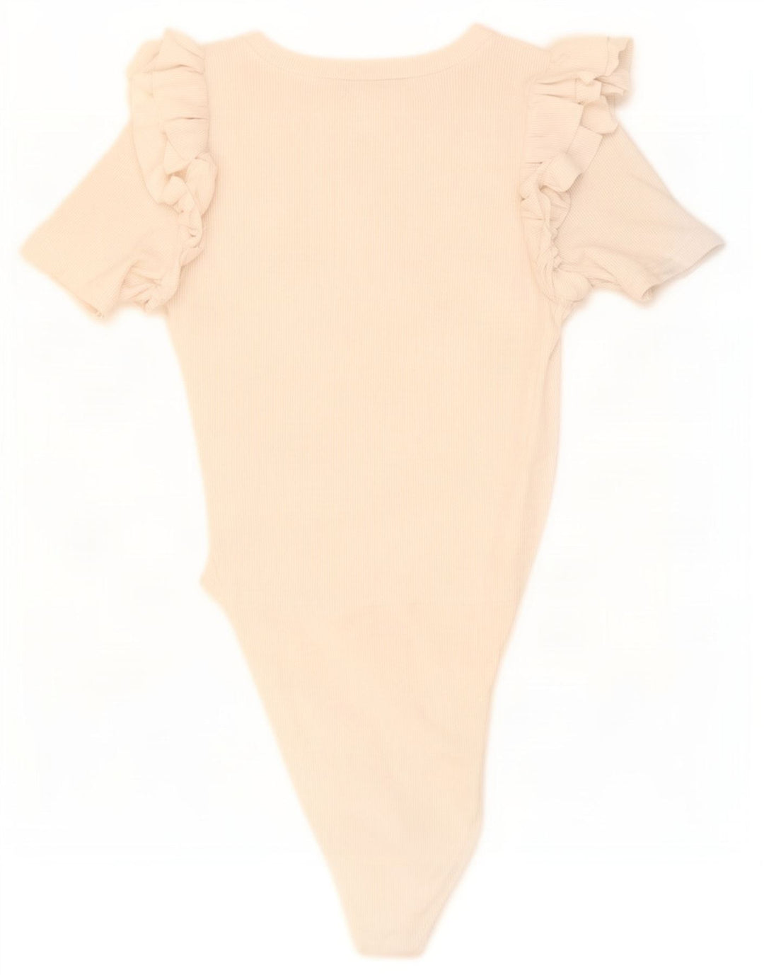 Body da donna Zara UK 12 cotone bianco sporco medio