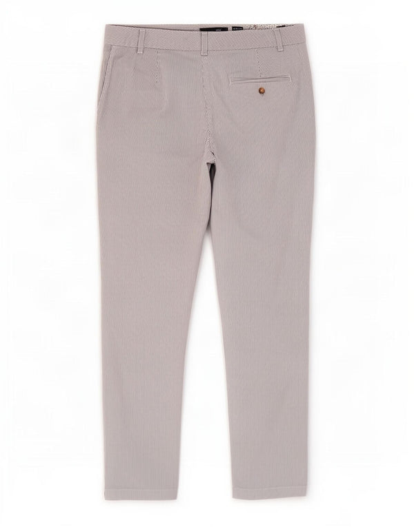 Pantaloni chino da donna Marks & Spencer UK 12 medi W32 L28 gessato blu