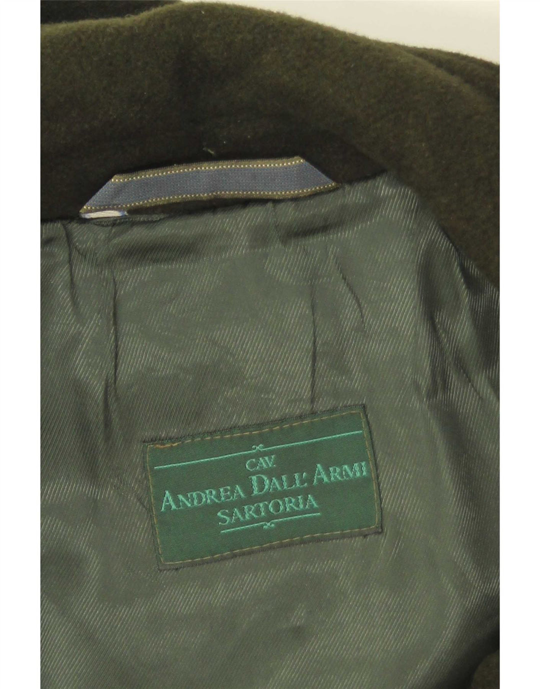 Montgomery con cappuccio da donna vintage UK 14 verde medio