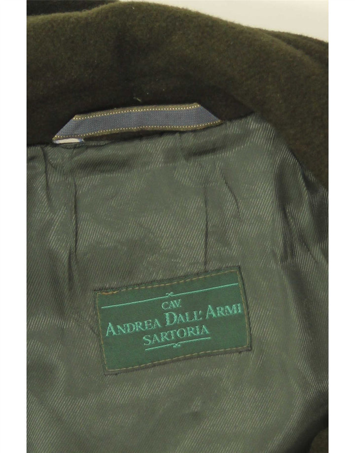 Montgomery con cappuccio da donna vintage UK 14 verde medio