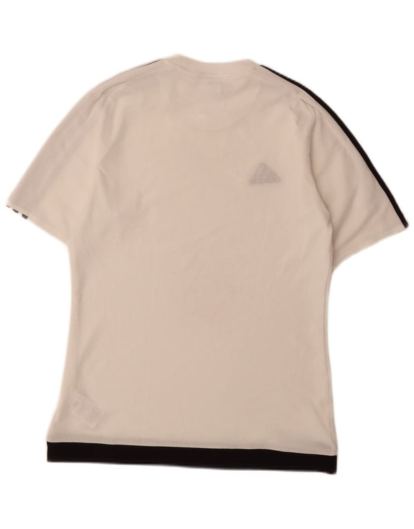 T-shirt da uomo Adidas Top Small bianca in poliestere sportiva