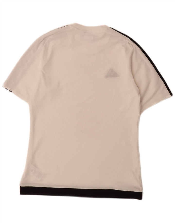T-shirt da uomo Adidas Top Small bianca in poliestere sportiva