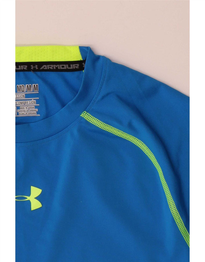 Maglietta Under Armour da uomo Heat Gear Top in poliestere blu medio