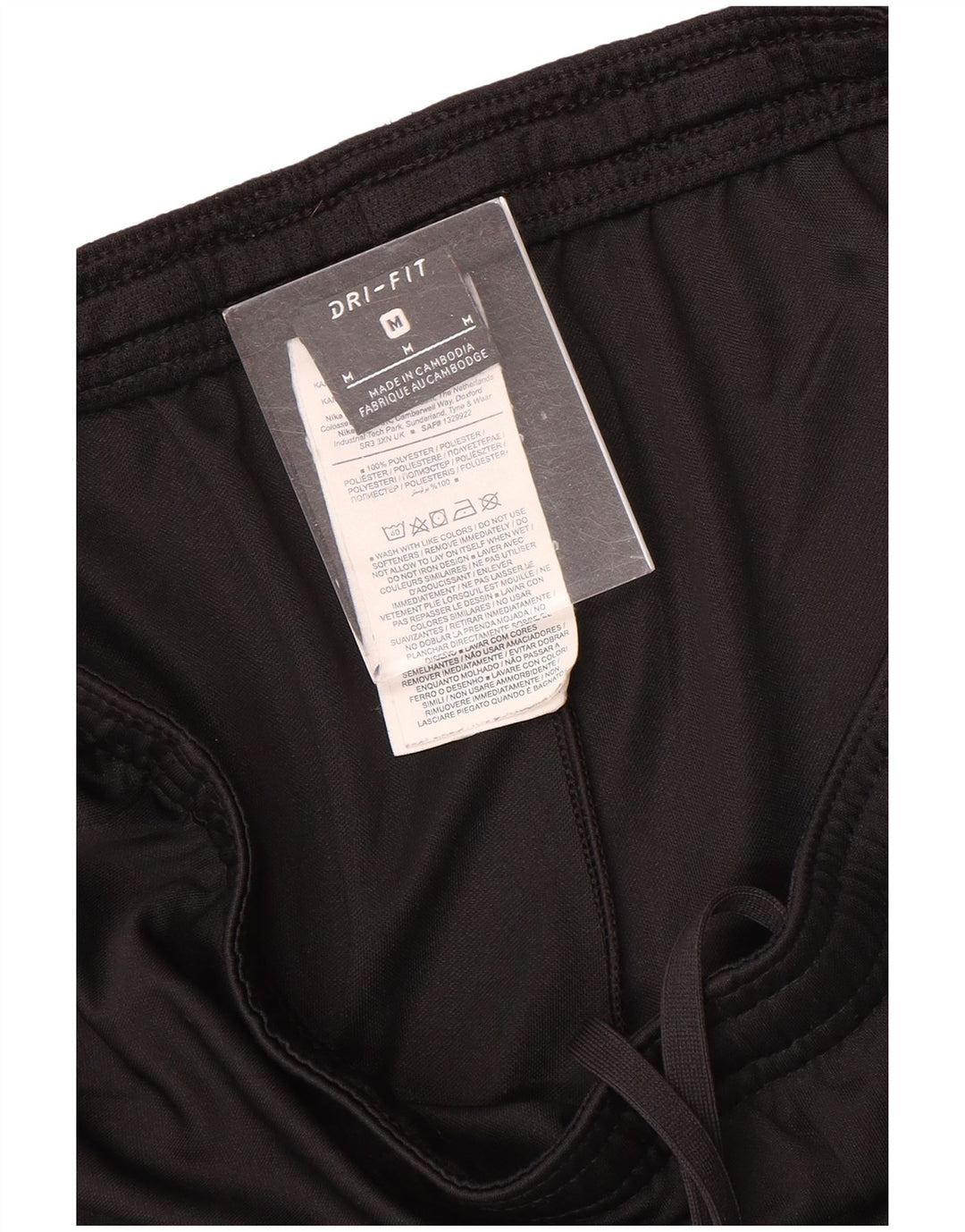 Pantaloncini sportivi Nike Dri Fit da uomo, colore nero medio, in poliestere color block