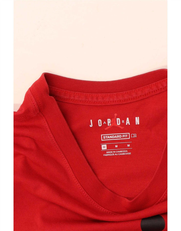 T-shirt grafica Jordan da uomo con vestibilità standard, colore rosso medio
