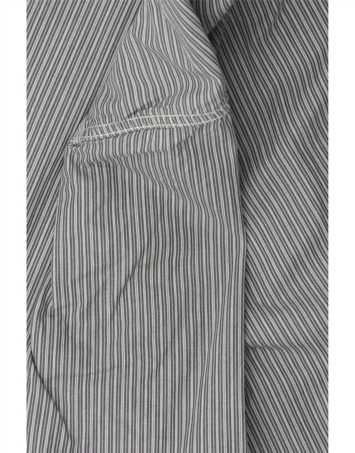 Camicia da uomo dal taglio classico Fat Face Classica in cotone a righe grigio medio