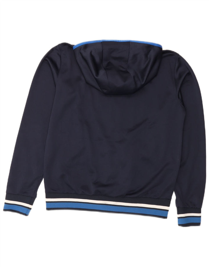 Giacca sportiva da uomo con cappuccio Asics, colore blu navy medio