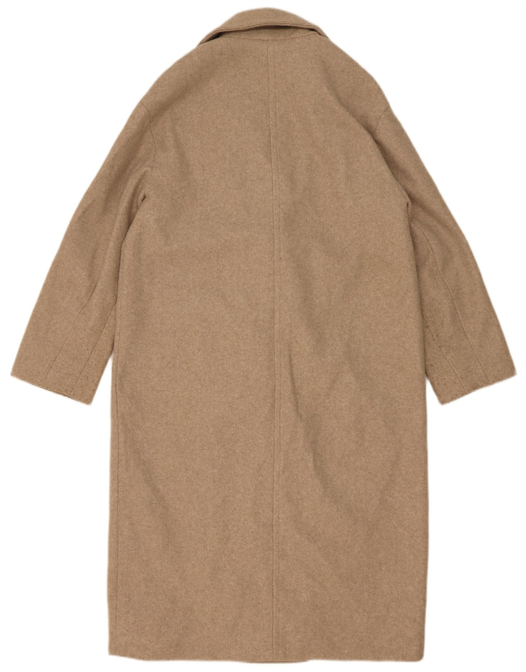 Cappotto doppiopetto oversize da donna Zara UK 6 XS Poliestere beige