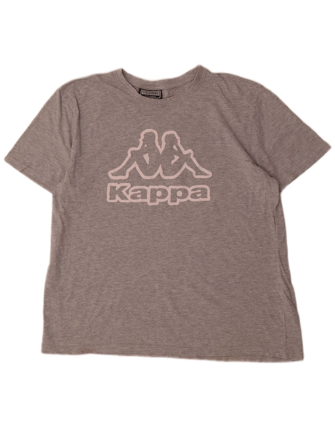 T-shirt grafica da uomo Kappa Top 2XL in cotone grigio