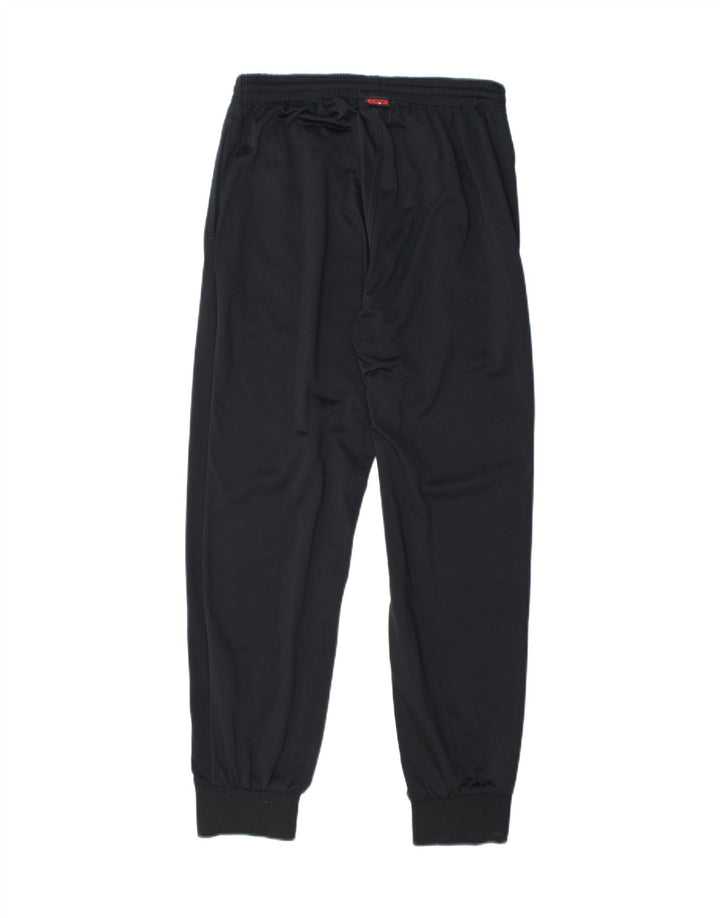 KAPPA Boys Tracksuit Trousers Joggers 15-16 Years 3XL Black Polyester Vintage Kappa and Second-Hand Kappa from Messina Hembry 