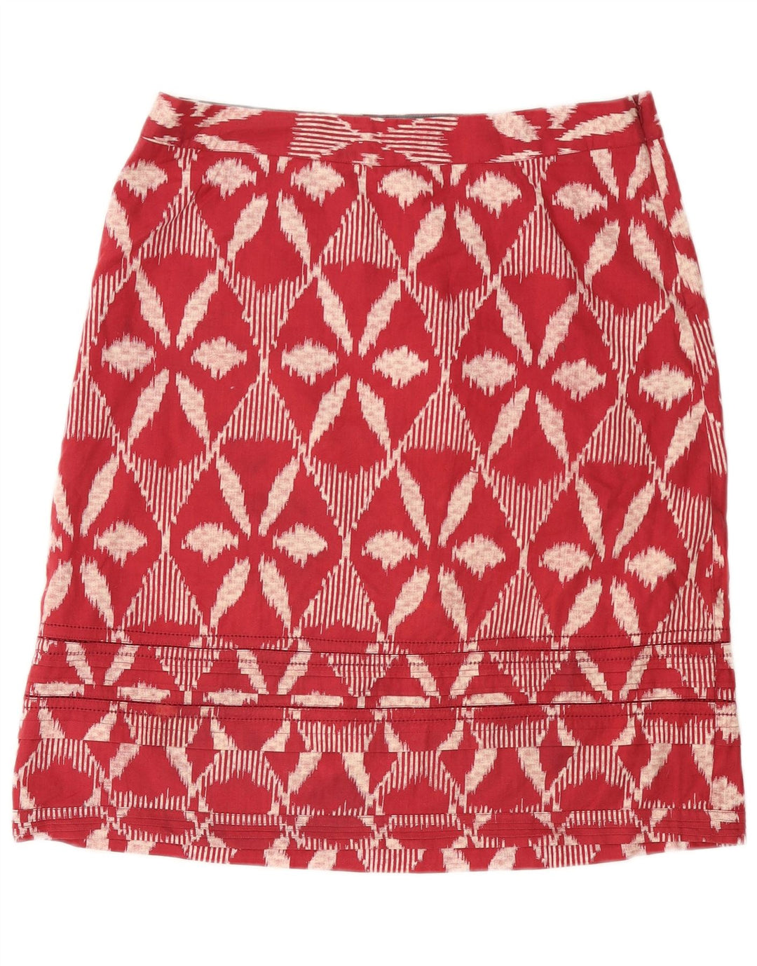 Minigonna da donna White Stuff UK 14 Grande W34 Cotone floreale bordeaux