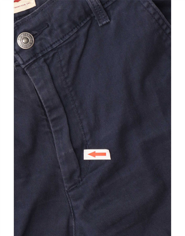 Pantaloni chino slim da donna Levi's W26 L27 cotone blu navy