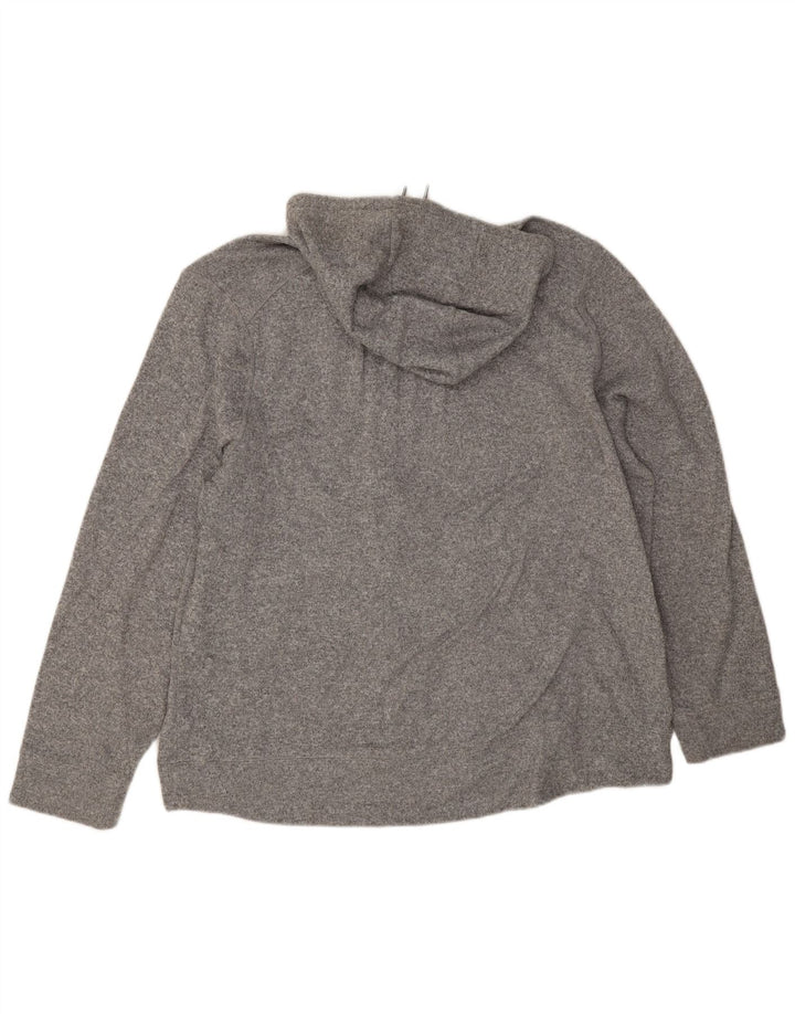 Felpa con cappuccio e zip da uomo L.L.Bean XL poliestere grigio
