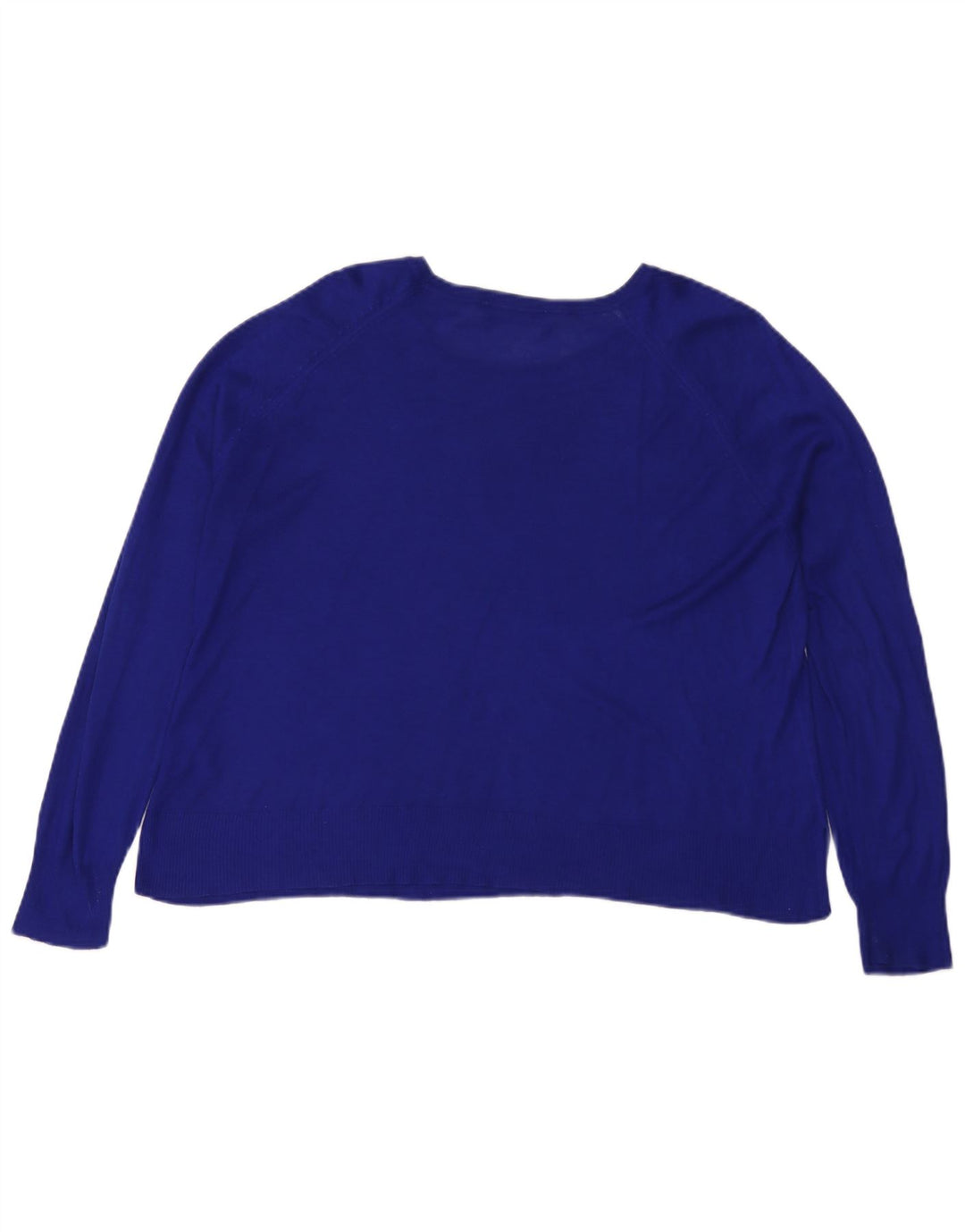 Blusa oversize da donna Zara Top UK 14 Viscosa blu medio