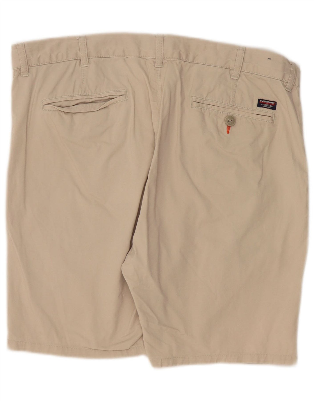 Pantaloncini chino da uomo SUPERDRY W36 grande cotone beige